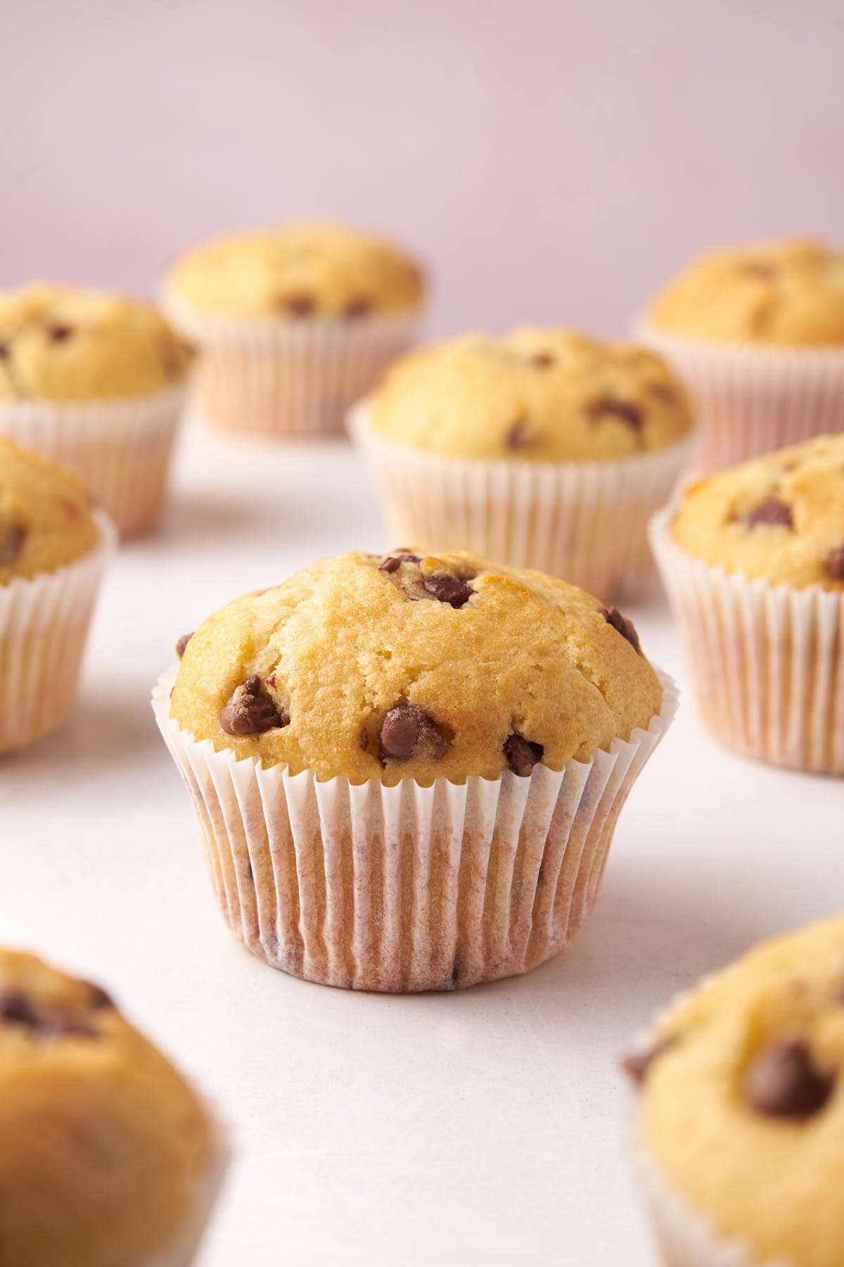 a batch of freshly baked yogurt muffins.